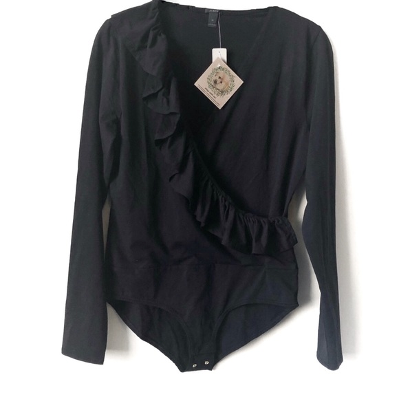 j crew black bodysuit